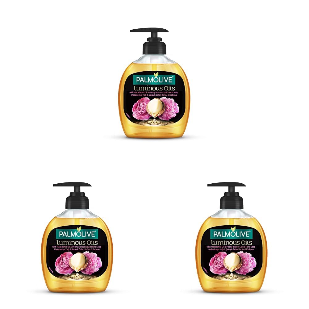Palmolive Luminous Oils Makademya Yağı & Şakayık Özleri Sıvı El Sabunu (300 ml) (3 paketi)