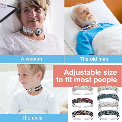 geiserailie 21 pcs tracheostomy tube holder adjustable tracheostomy supplies tube holder soft reusable tracheostomy care kits for men and women one size fits most people