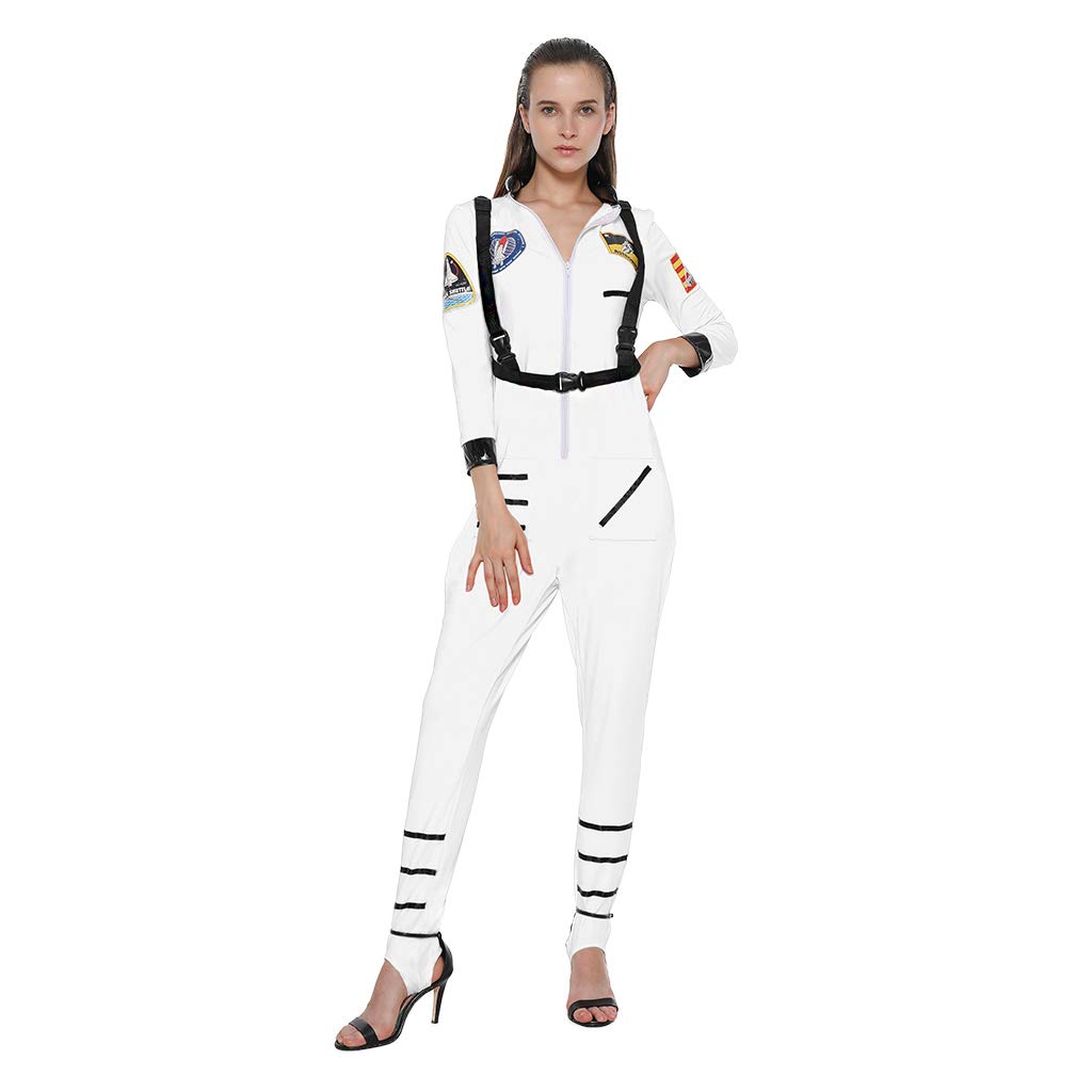 Women S Astronaut Costume Jumpsuit Sexy Space Suit Cosmic Halloween |  Desertcart Trinidad and Tobago