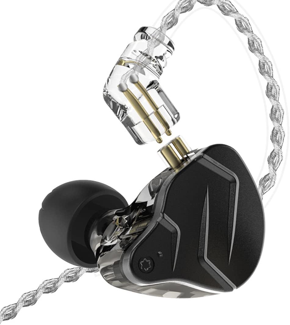CCA KZ ZSN Pro X In-Ear Earphones with Dual Driver 1BA 1DD for Sport, HiFi, Compatible with Phone, Computer, Tablet