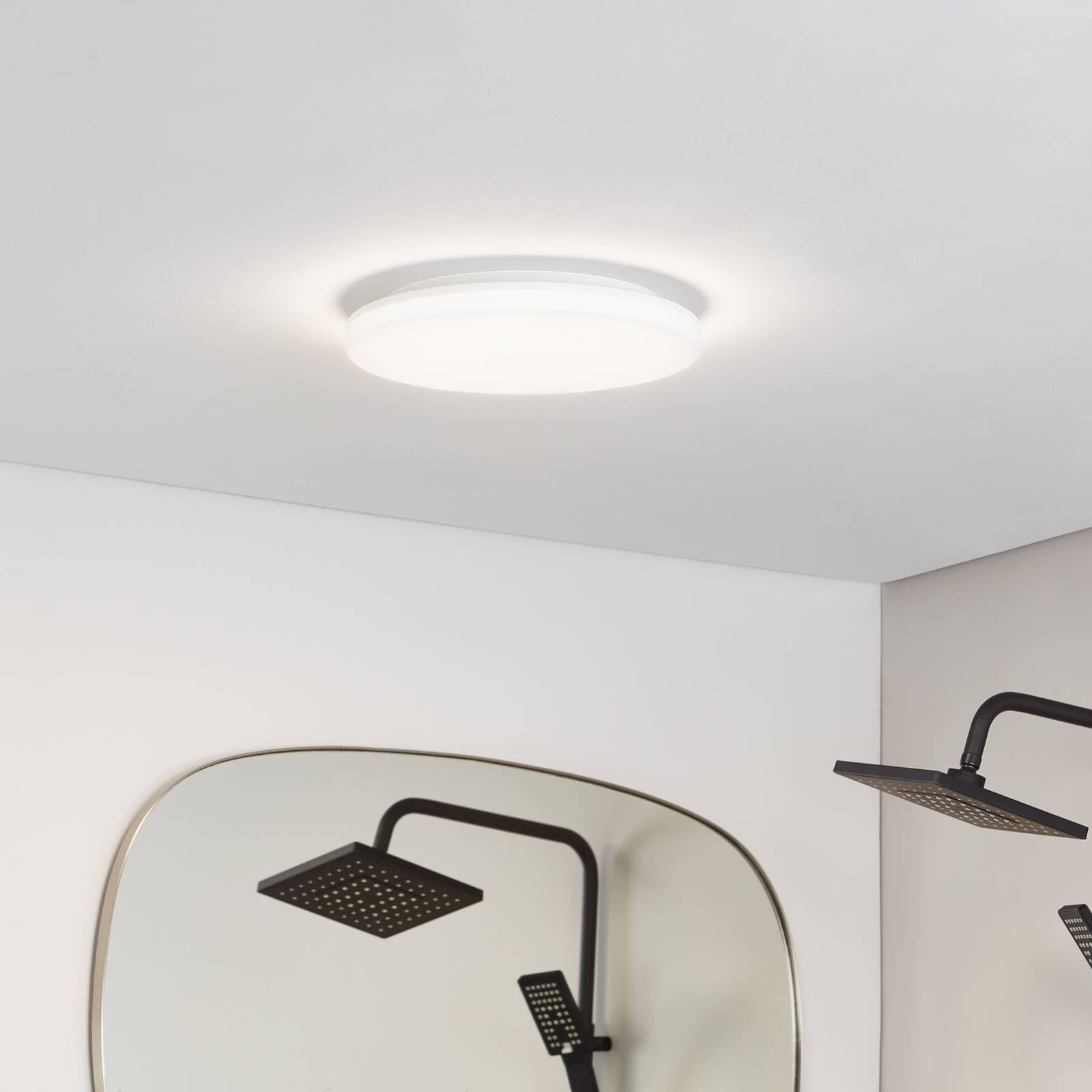 LED Deckenleuchte Artin (Modern) in Weiß (1 flammig,) - Lampe Deckenlampe Badezimmerleuchte
