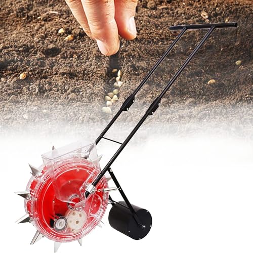 Seminatrice manuale manuale a rullo, seminatrice da giardino e applicatore di fertilizzante per soia, arachidi, mais e cotone