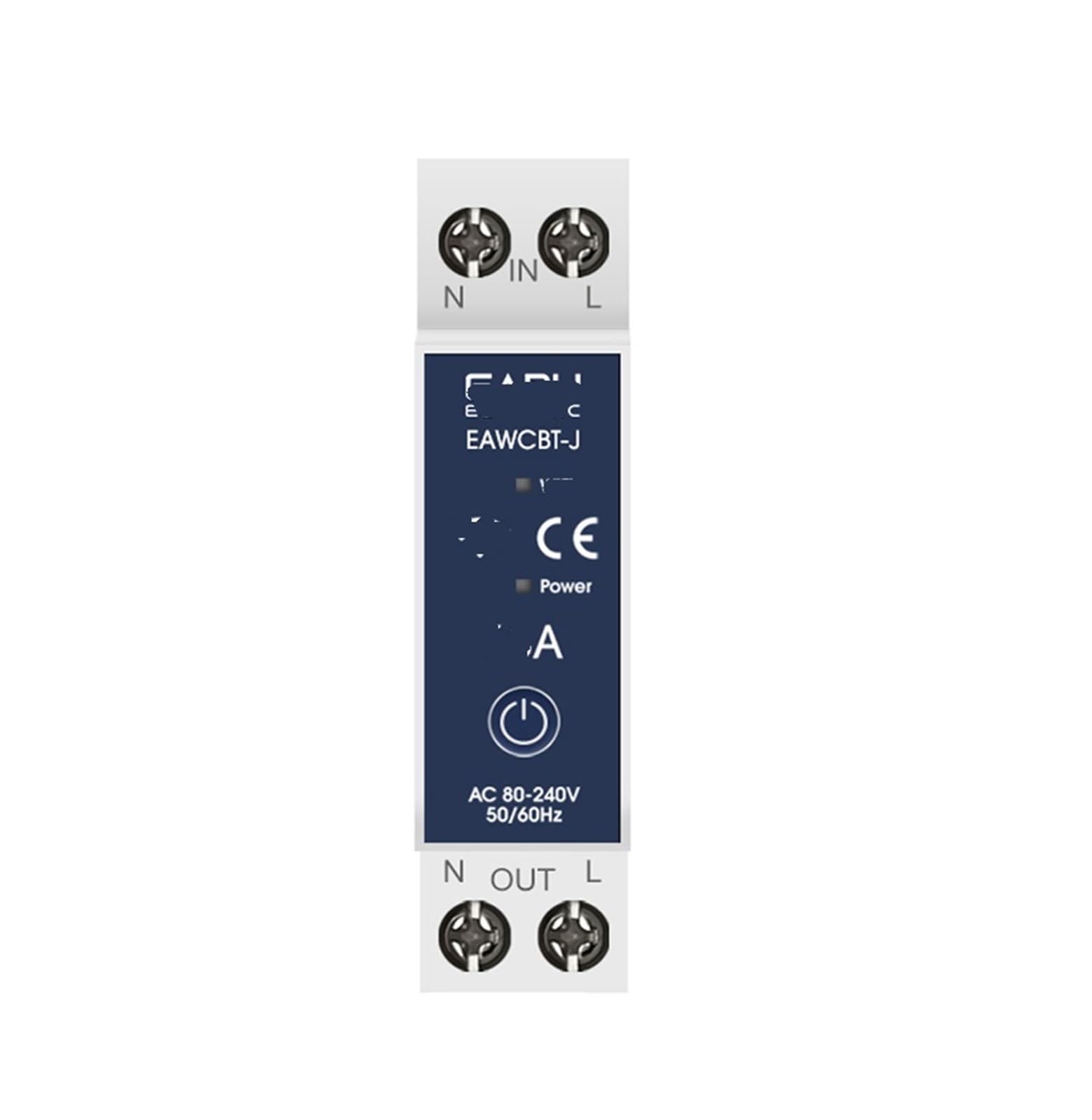 JNVFTCUX EAWCBT-J 63A 1P+N Smart Switch Energy Meter KWh Metering Monitoring Circuit Breaker Timer Relay Voltage Protector(50a)