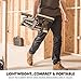 Evolution Power Tools EVOMS1 Miter Saw Stand Compact & Folding, Universal Fits Most Brands, Quick Release Mounting Brackets, Rollers, End Stops for Repeat Cutting , Black