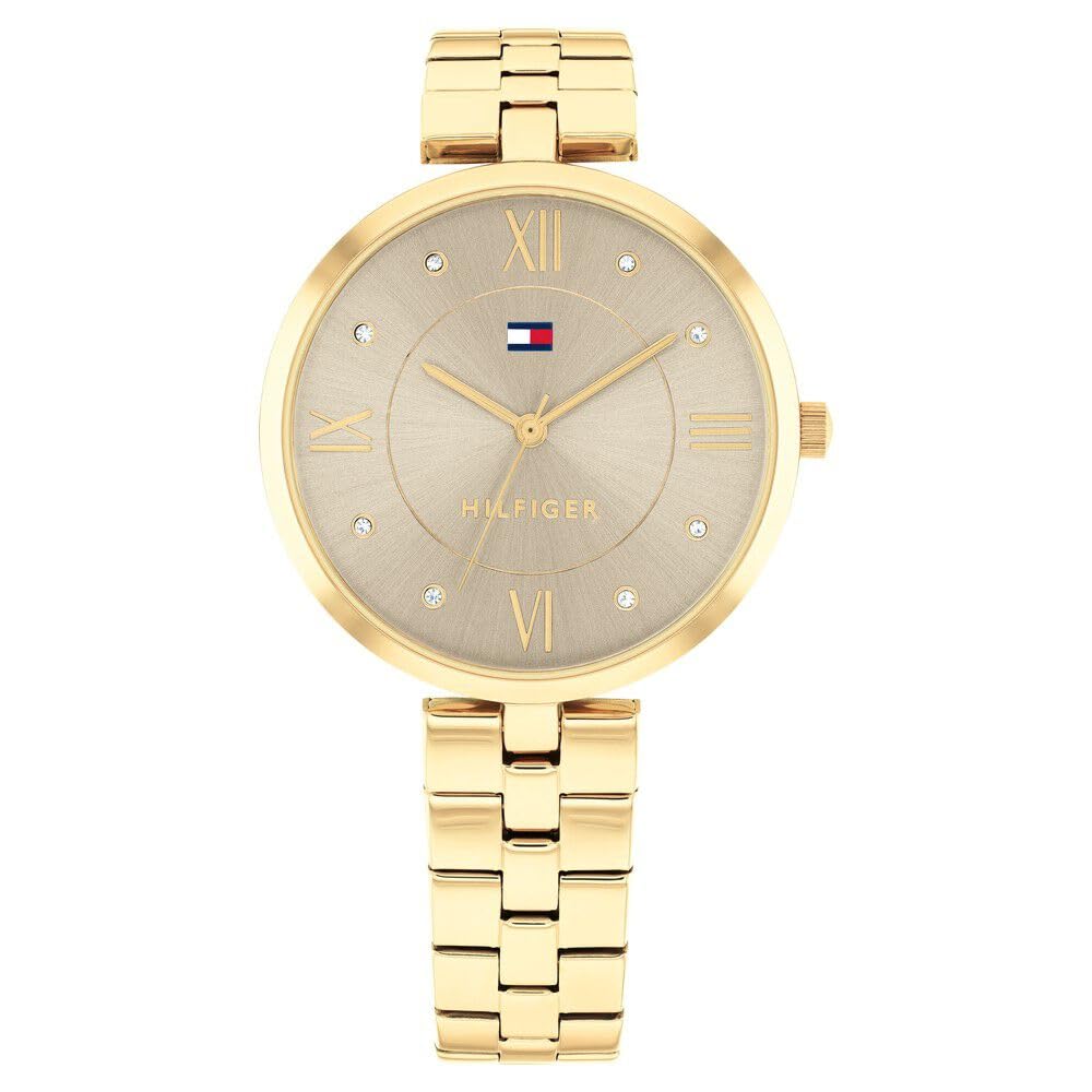 Tommy Hilfiger Quartz Analog Grey Stainless Steel Strap for Women-TH1782685 (B0CW9Q5F9B) Amazon Price History, Amazon Price Tracker