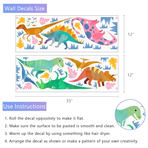 Vinilos Decorativos Dinosaurio Boho para Niños miniatura 2