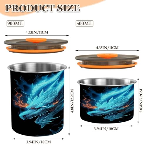 Envase hermético acero inoxidable 17oz 500ml miniatura 2
