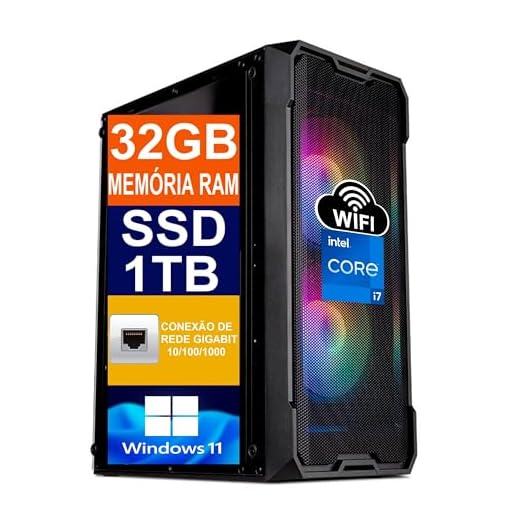 Pc Gamer Computador Cpu Intel Core I7 6700 / SSD 1TB M.2 NVMe / 32GB Memória Ram Ddr4 / Windows 11 Pro