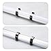 Boxonly T10 U Clips Holder Bracket for LED Light Bulb Mounting Bracket Support Stainless Steel Fluorescent Tube Holder Pipe Clamps Spring Holder Tool Clips Black Pack of 12