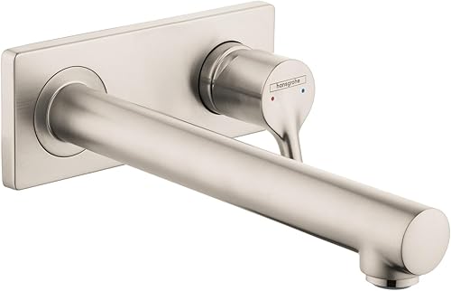 Miniatura 1 de hansgrohe Talis S 72111821 - Grifo para lavabo de baño de 2 4 pulgadas de alto, moderno, de alta calidad, fácil de limpiar, con 1 manija