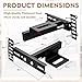 Otoolling Heavy Duty Adjustable Headboard Brackets for Metal Bed Frame (2 Pack) Universal Headboard and Footboard Extension Kit for Twin Full King Queen Bed,Steel Mounting Hardware with Tools Included
