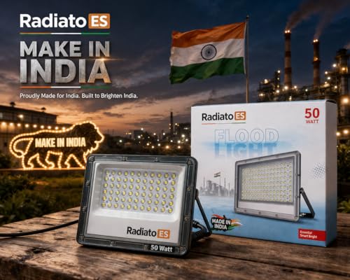 Image of 50W LED Lens Flood Light | Directly from Manufacturer | IP65 Waterproof Outdoor Light | Aluminium Body | BIS Approved | High Brightness Lens Model | 2 Year Warranty