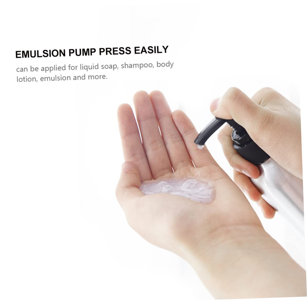MAGICLULU 12 Stck Teiliges Aluminium Flaschen mit Schwarzem Pumpkopf Nachfüllbare Dusch und Shampooflaschen Spiralförmiger Lotion Spender für Körperpflege und Flüssigseife Bpa Frei Robust
