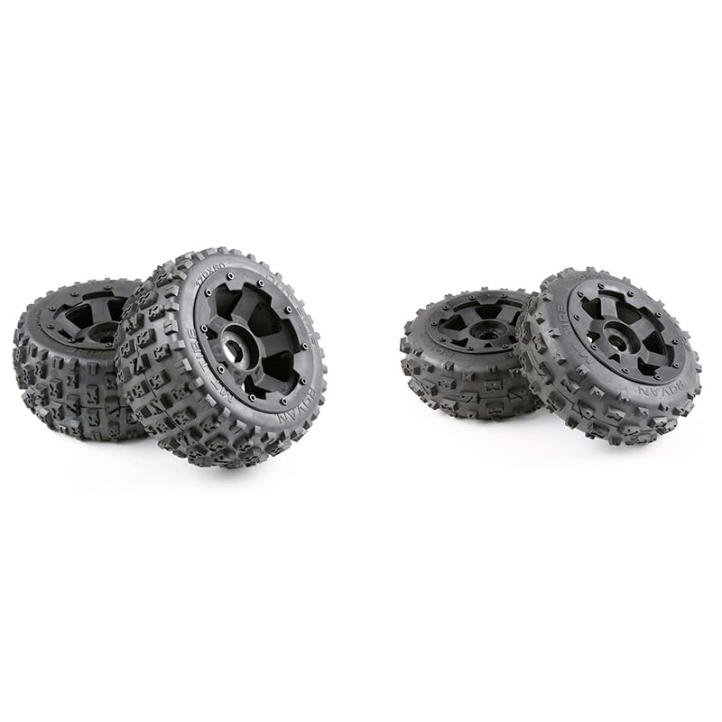 PNEUMATICI E MOZZO RUOTA SET PER 1/5 KM BAJA 5B Rc Ricambi Auto Posteriore 170X80