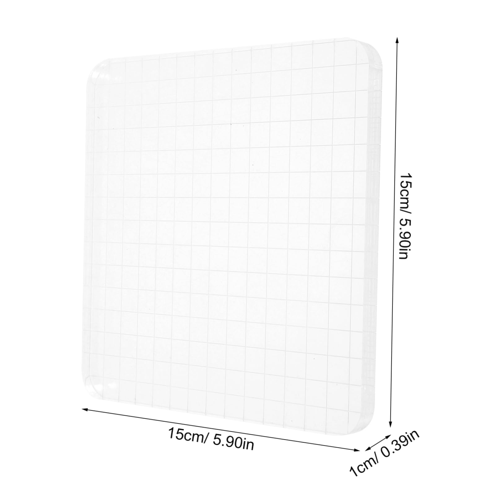 Gogogmee DIY Stamping Accessory Acrylic Stamp Block Durable and Easy to Grip for Cards Journals Invitations