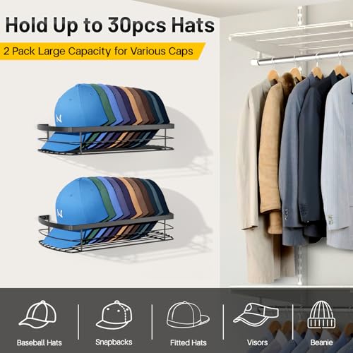 Kimbora SO-8005-HAT-FT Metal Hat Rack For Wall thumb #1