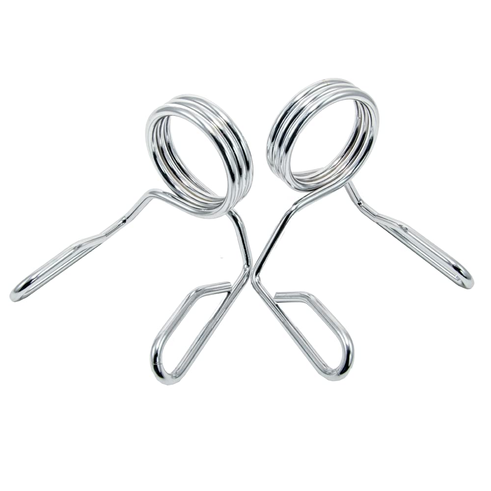 Barbell Spring Collar Weightlifting Accessory Olympic 2