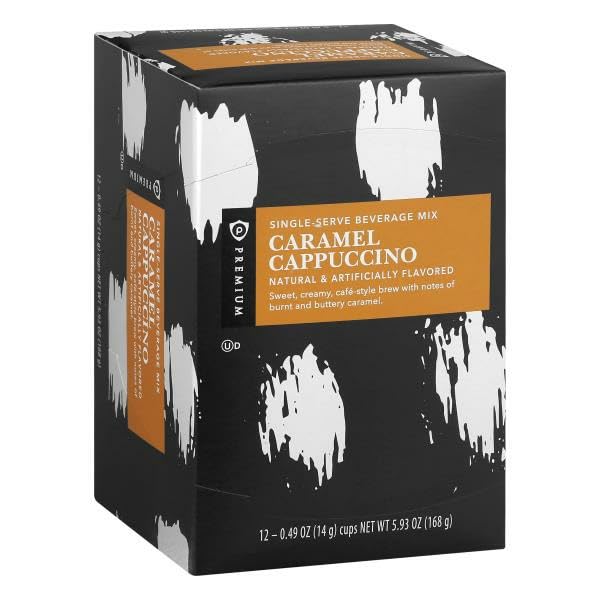 Publix Caramel Cappuccino, Single-Serve | 12-0.49 oz (14 g) cups, 5.93 oz (168 g)