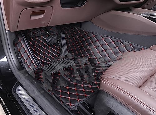 Tapis de sol de voiture Juke noir rouge sur mesure habitacle
