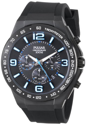 Pulsar Men's PT3405 Analog Display Japanese Quartz Black Watch