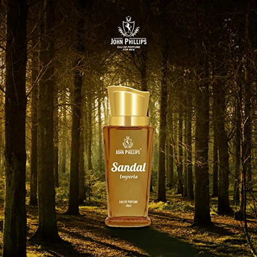 Image of John Phillips Sandal Imperia, Magic Rose & Attarful 60 ml + 60 ml + 60 ml Eau De French Perfume - Unisex Perfume For Men & Women