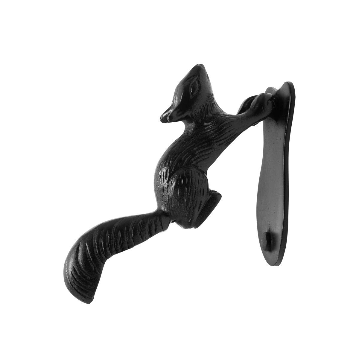 Door Knocker Black Cast Iron Squirrel 6 3/4" H X 2 1/8" W | Renovator's Supply