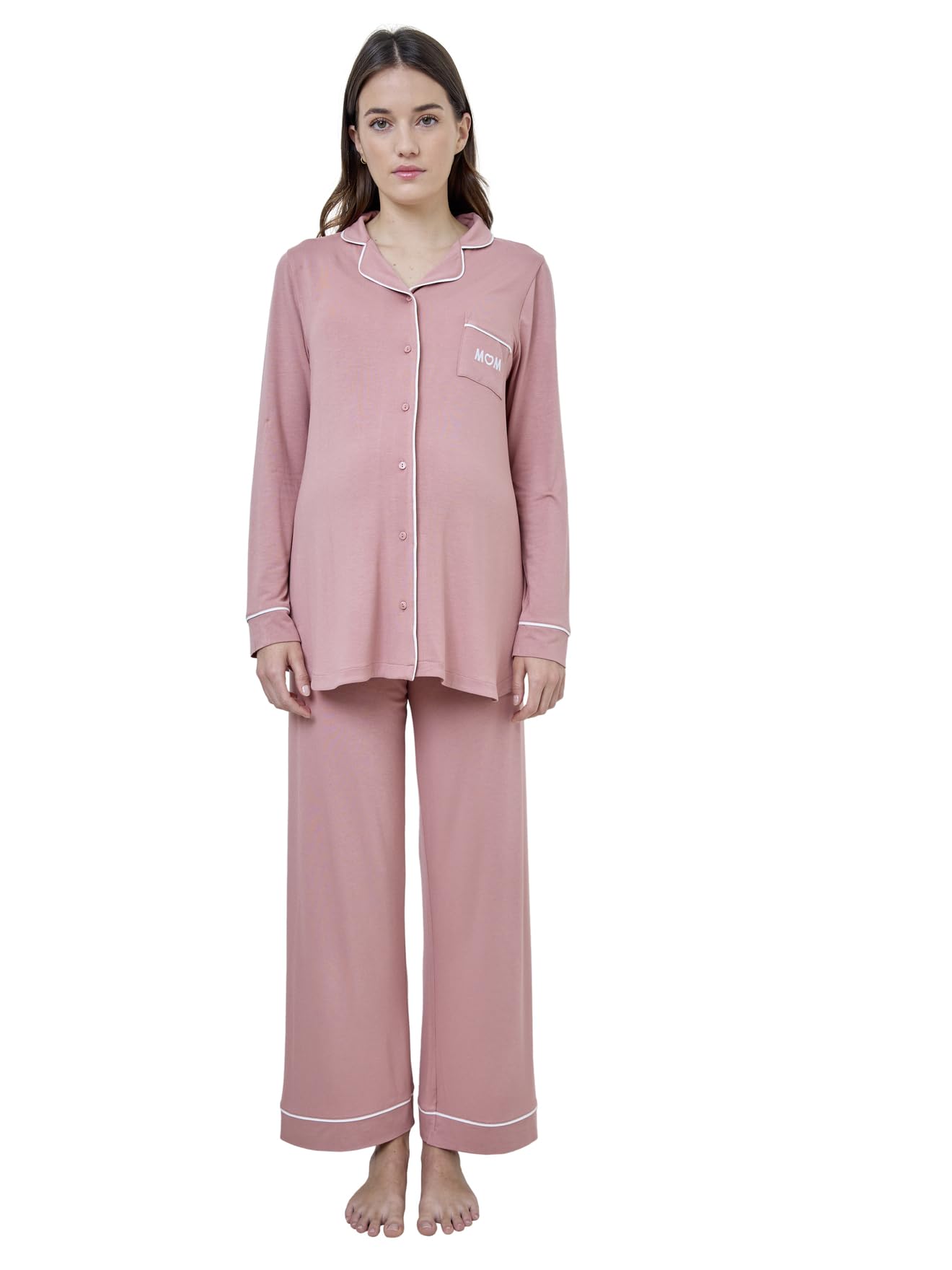 VERTBAUDET Ensemble 2 pièces Pyjama uni de Grossesse