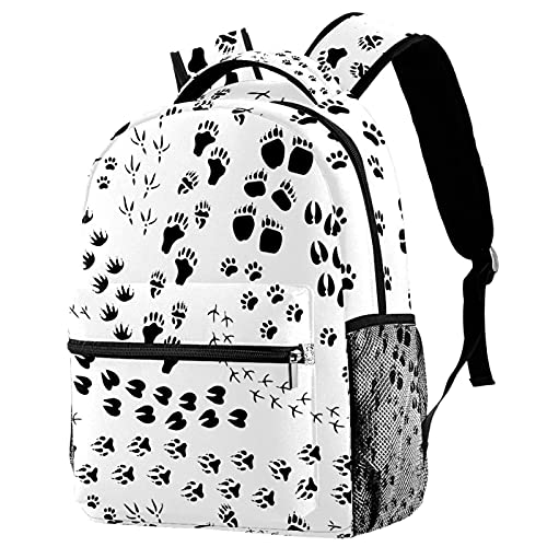 Sac à dos voyage patte d animal confortable avec filet gourde pour enfants