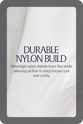 Image of Equinavia Gard Horse Fly Sheet Nylon Mesh Equine Fly Sheet for Horses, Pony | Turnout Horse Fly Sheets, Breathable Pony & Horse Sheet, Lightweight, Against Pests, Sun UV Protection, Silver Gray, 69 in
