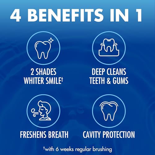 arm amp hammer advance white toothpaste teeth whitening baking soda toothpaste with stain defense technology and fluoride clean mint flavor 60 oz 4 pack