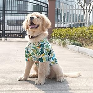   Dog-Hawaiian-Shirt-Summer-Pet-Clothes-Large-Dog-Cool-Costume-Beach-T-shirt-for-Medium-Large-DogWhite7XL