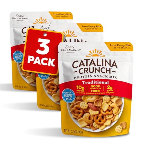 Image of Catalina Crunch Protein Snack Mix, Traditional, 5.25 oz Bag (Pack of 3)