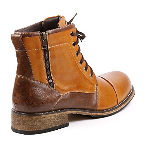 Metrocharm MC003 Men's Lace Up Cap Toe Formal Dress Casual Fashion Boots3