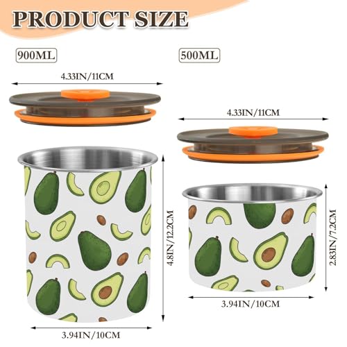 Envase hermético para café acero inoxidable 900ml DOMIKING miniatura 2