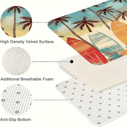 Alfombrillas de cocina acolchadas antifatiga con base resistente, pack de 2 7