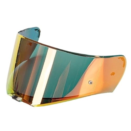 LS2 FF390モデルヘルメット用交換用ヘルメットガラスシールド(Revo red)