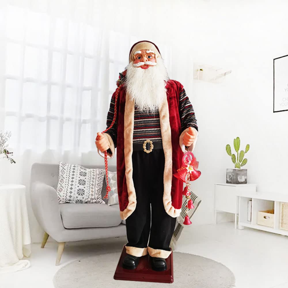 Père Noël électrique : évitez les décors fixes avec une décoration animée de pelouse robuste