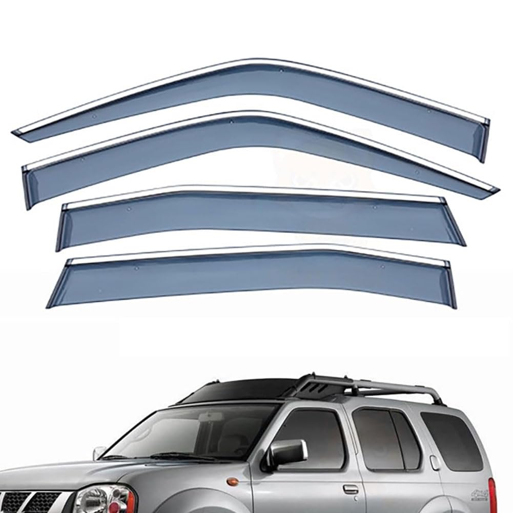 4Pcs Deflettori del Vento Auto per Nissan Paladin MK1/WD22 1999-2015, Parapioggia per Finestrino Coperture di Ventilazione Visiera Accessori