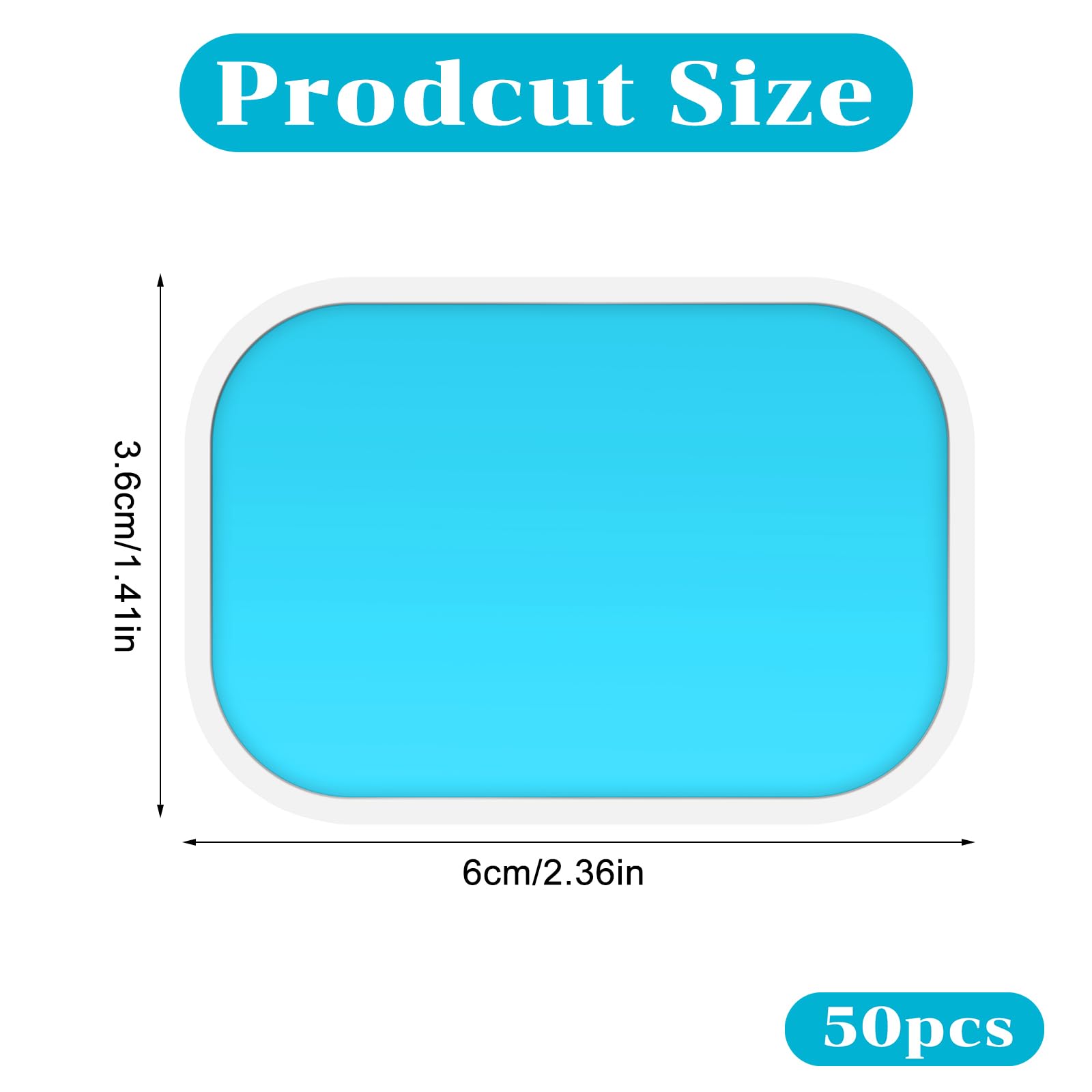 50Pcs (25Packs) Pads Abs Trainer Replacement, Reusable Gel Sheet Pads for ABS Stimulator Training, Abdominal Muscle Trainer Accessory for Arm Belly Thigh Flab Waist Workout Toner Toning Belt — Amazon image 2