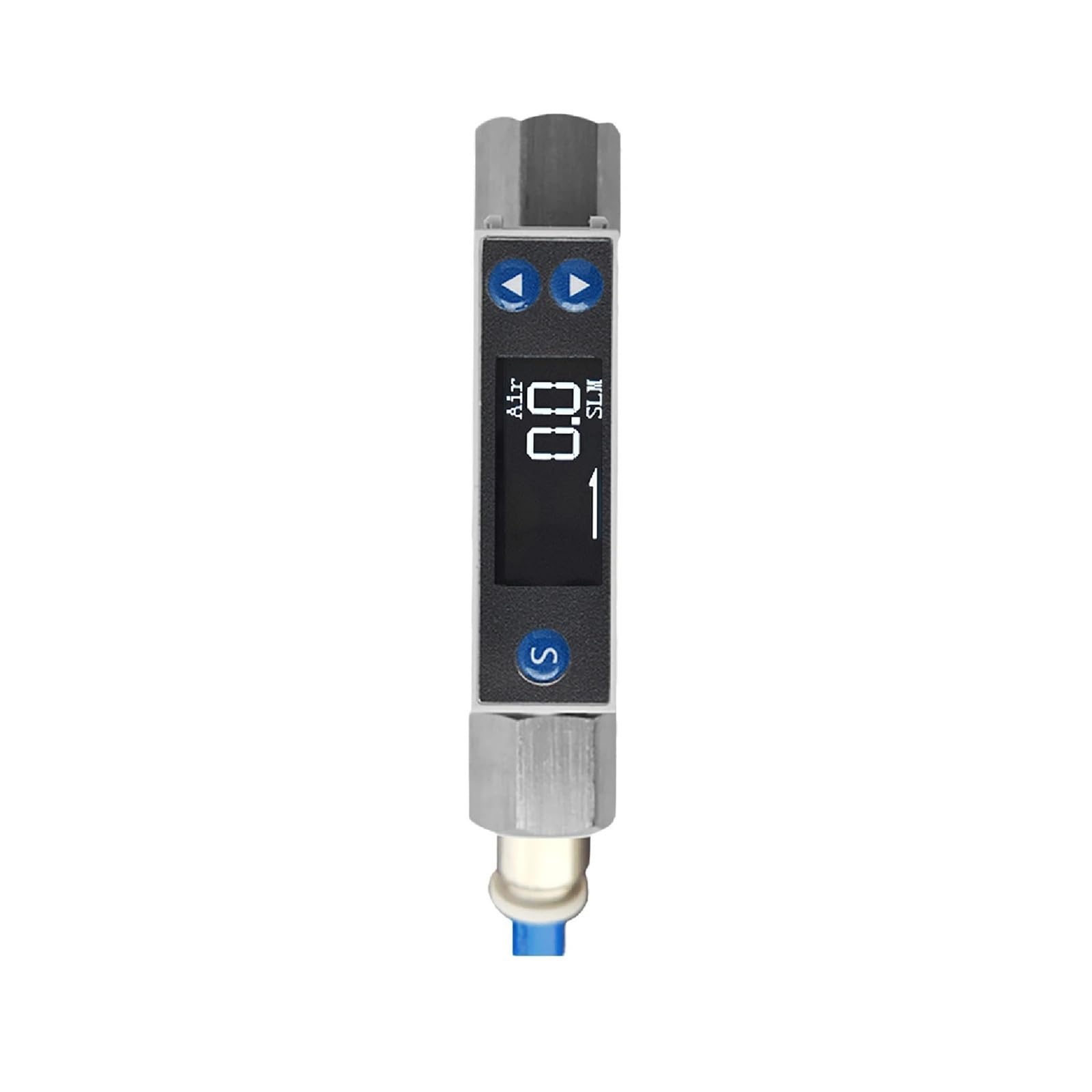 TC5200 Thermal Mass Gas Flow Meter RS485 4-20mA Output Digital Gas Mass Flow Sensor | TC5200-100mL-O2-ZF