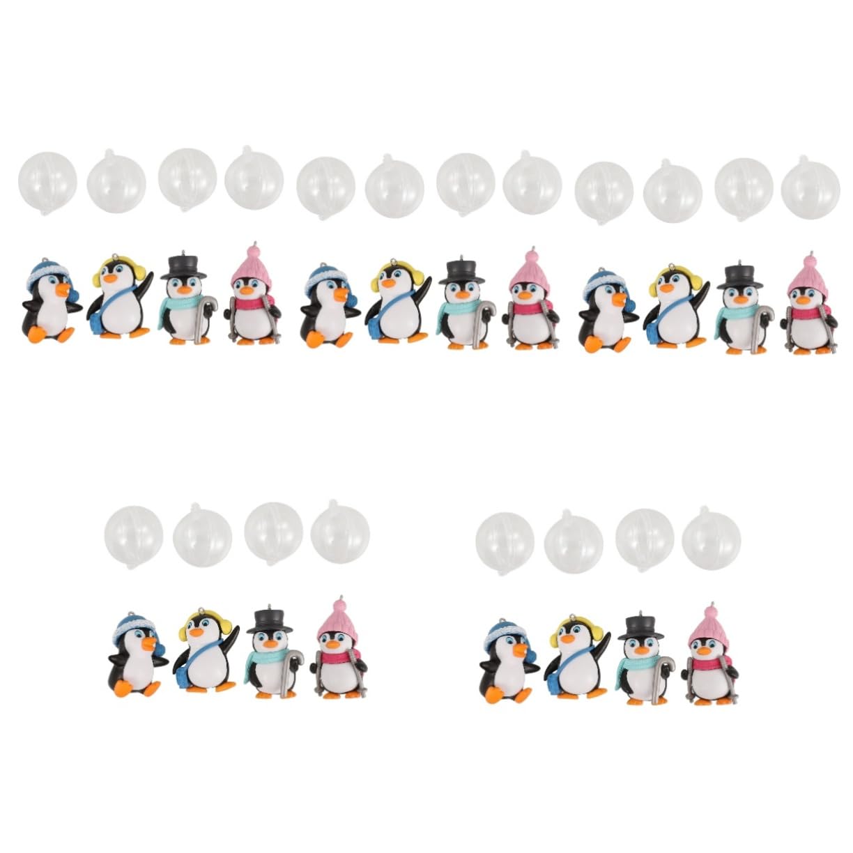 BESPORTBLE 20 STK Pinguin-Dekoration schwimmende Pinguinverzierung schwimmender Pinguin Weihnachtsdekorationen Skizubehör Schwimmende Aquariendekorationen verschleißfeste Aquarienverzierung