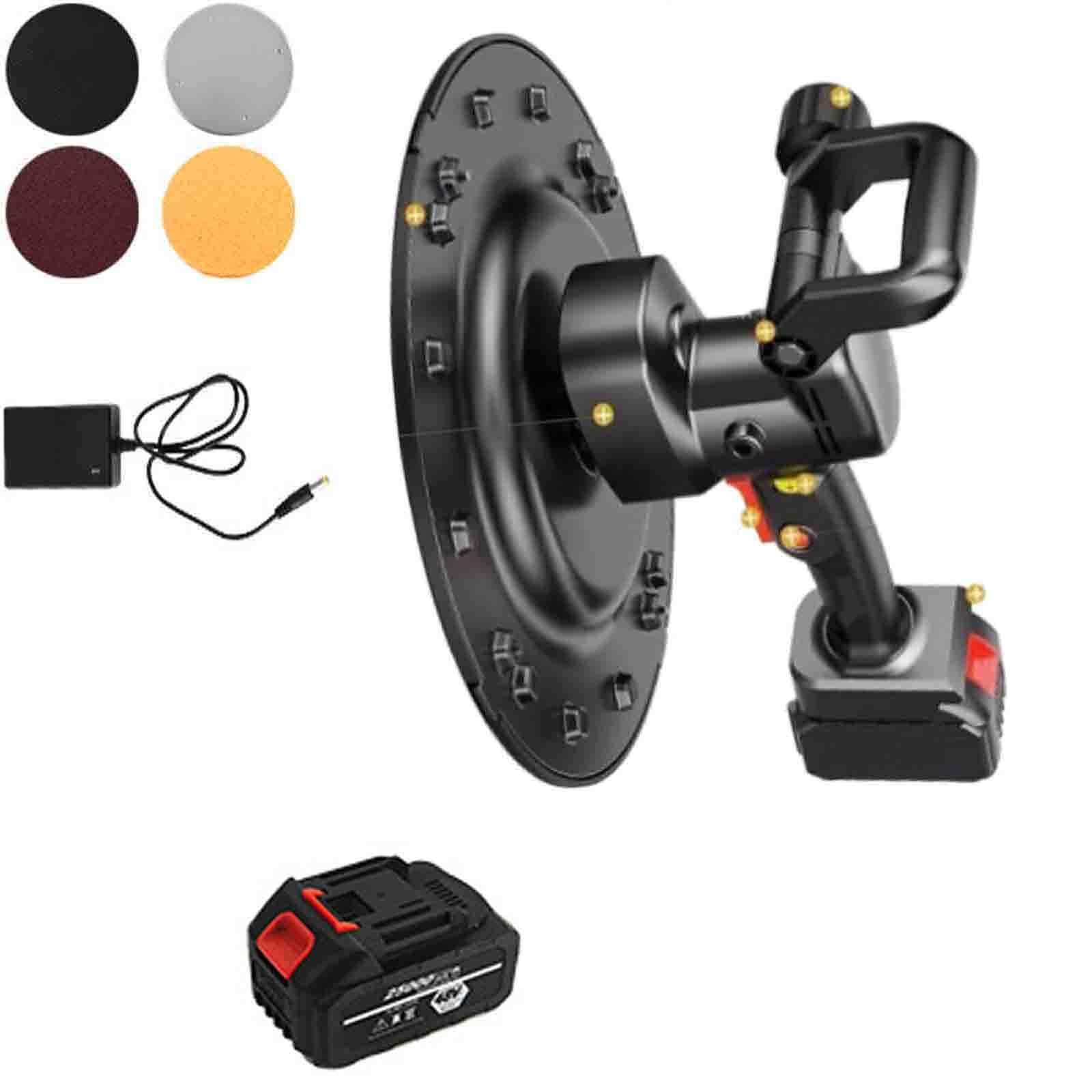 Intonacatrice senza fili, kit di cazzuola elettrica da 21 V, strumento portatile per intonacare malta per calcestruzzo con controllo a 6 velocità e motore brushless per finitura del calcestruzzo