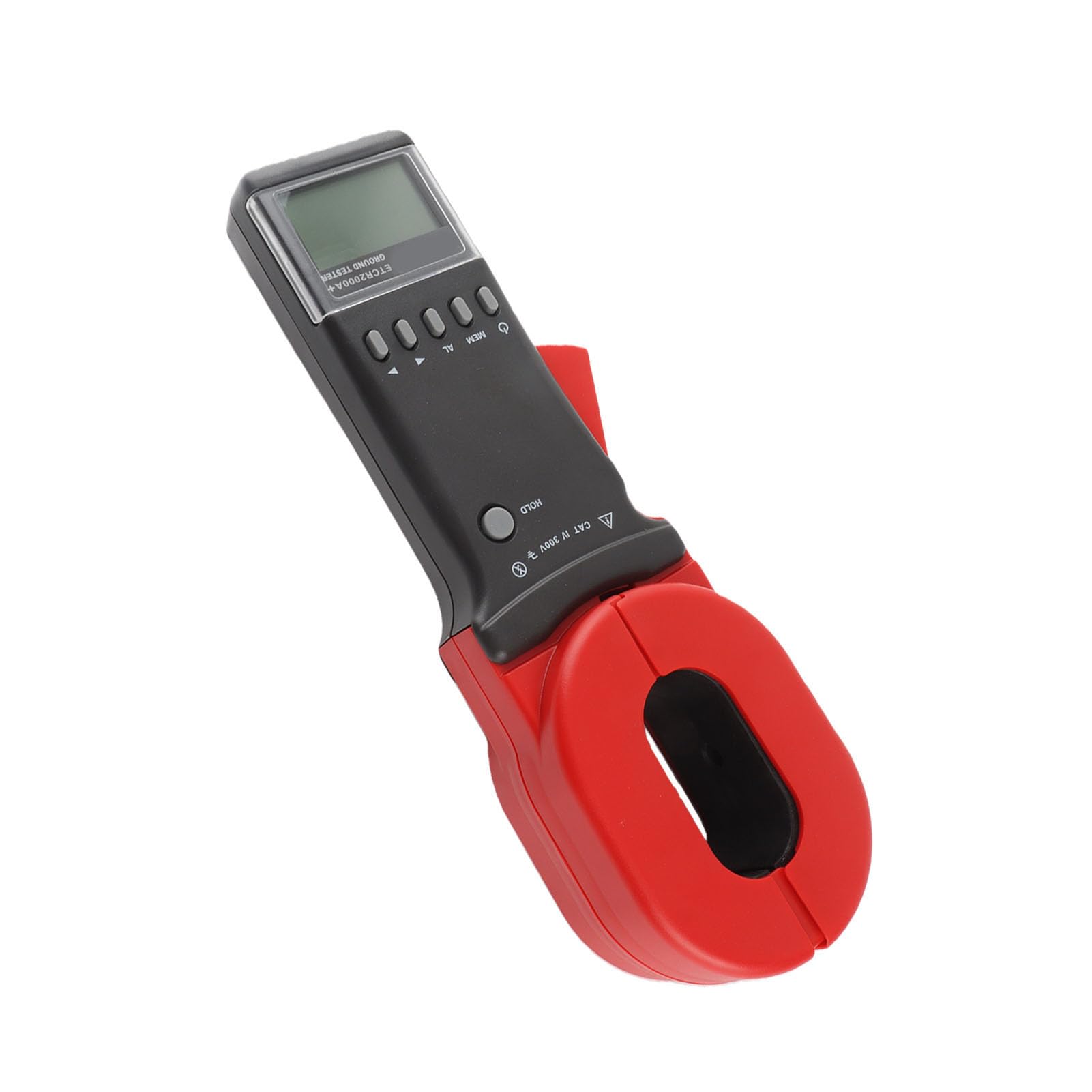 Fabater ETCR2000A+ Cyfrowy Cęgowy Tester Rezystancji Uziemienia, 0,01–200 Ω Miernik Uziemienia z Wyświetlaczem LCD, 500 Zestawów Przechowywania Danych, Automatyczny Zakres, 50/60 Hz, dla Pól