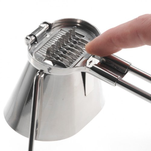 Gosknor Strumento 9 Fori Per Rimuovere Erbe Aromatiche: Pelapatate E Tagliaerbe 2 In 1 In Acciaio Inox - 5
