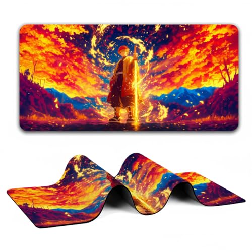 Image of Extra Large Non-Slip Gaming Mouse Pad (23x11.5 in) - Extended Desktop Mat for Computer Keyboard and Mouse (16-KEYPAD)