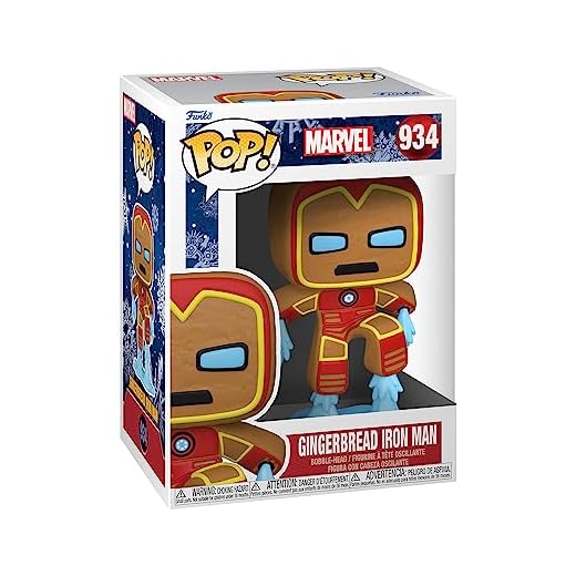 Funko Pop! Marvel: Holiday - Iron Man - Marvel Comics - Cómics Marvel - Figura de Vinilo Coleccionable - Idea de Regalo- Mercancia Oficial - Juguetes para Niños y Adultos - Comic Books Fans