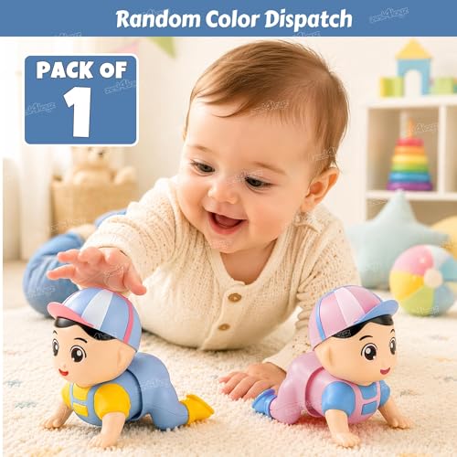 Image of Zest 4 Toyz Musical Toys for Kids | Crawling Baby Toys for 6 to 12 Months | Interactive Learning Sound Action Toy with Soft Music for Babies Toddlers Infant | Birthday Gift | (Assorted Color)