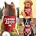 Valentine's Day Dog Bandana Bitches Love Me Funny Dog Bandana Birthday Gift for Dogs Cute Dog Bandanas Puppy Bandana for Small Medium Cat Dogs