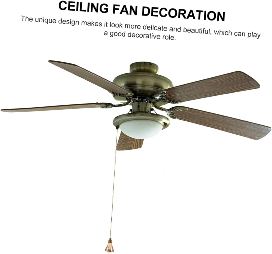 UPKOCH 2pcs Decorative Ceiling Fan Pull Chain Extender Elegant Lamp Pulling Chains for Ceiling Fans Antique and Color Durable and Stylish Replacement Accessory