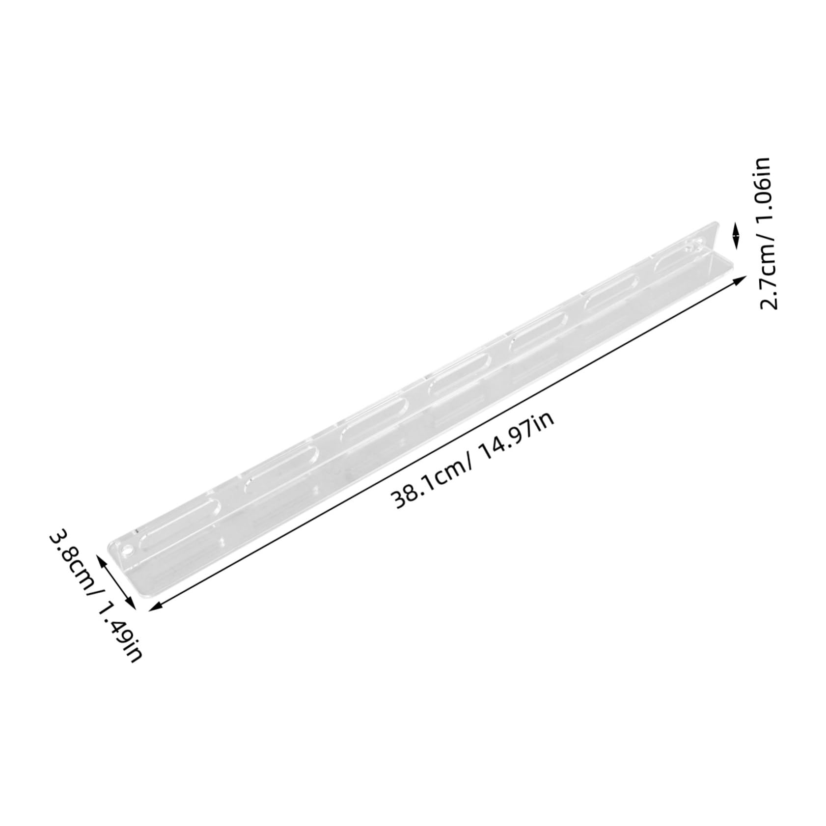 Ipetboom Acrylic Eyeglass Holder Rack Sleek Wall Sunglasses Display Easy to Install Organizer Stand